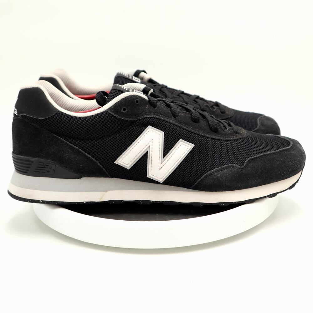 New Balance 515 Black White Mens Size 14D Shoes Lace Up Sneakers Suede ML515BLK